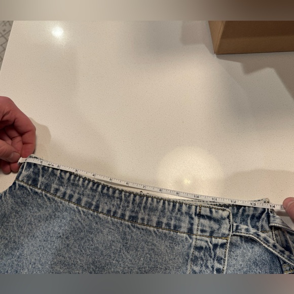 Altar’d State Denim Asymmetrical Wrap skort - Picture 7 of 8